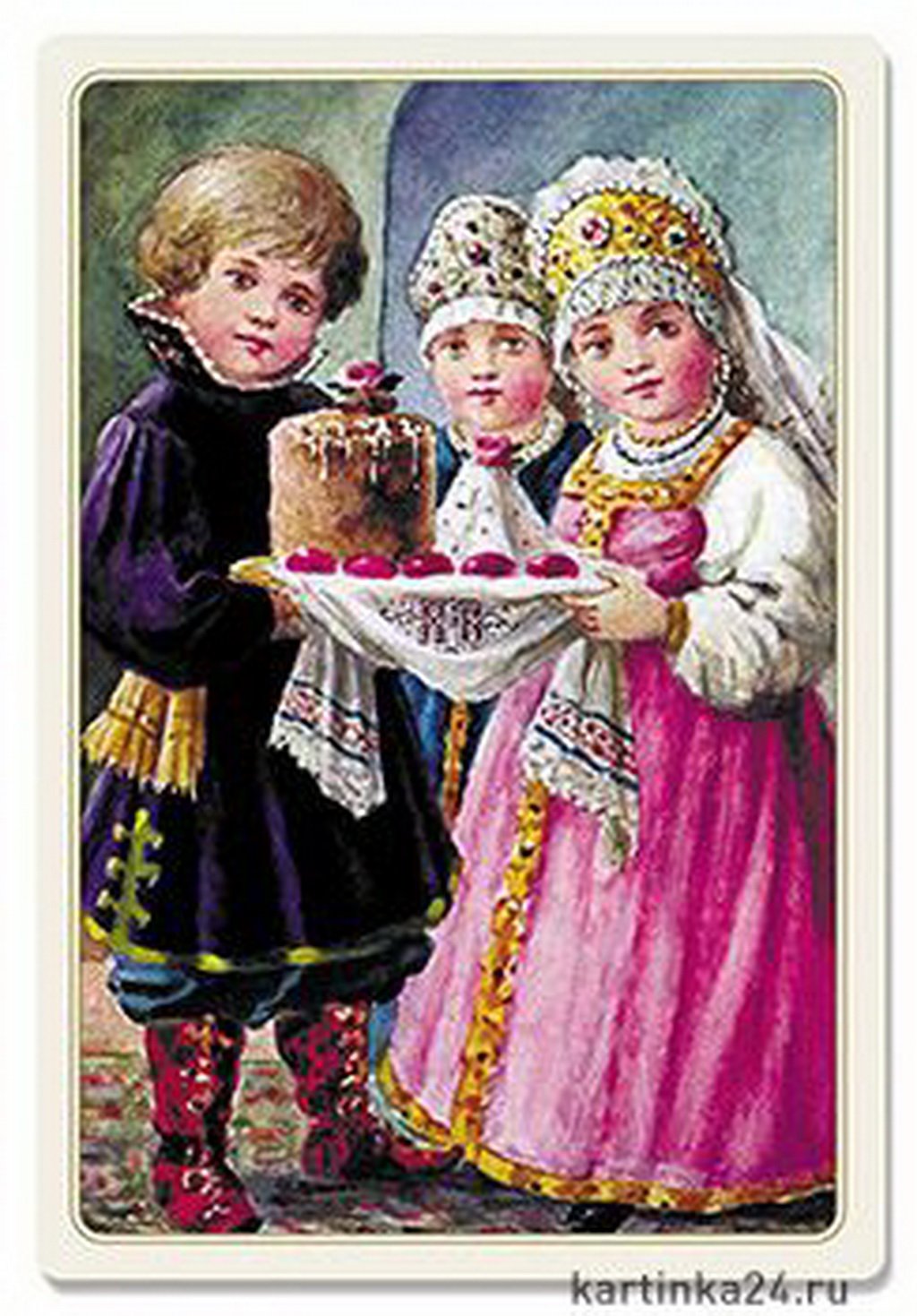 Старинные пасхальные открытки