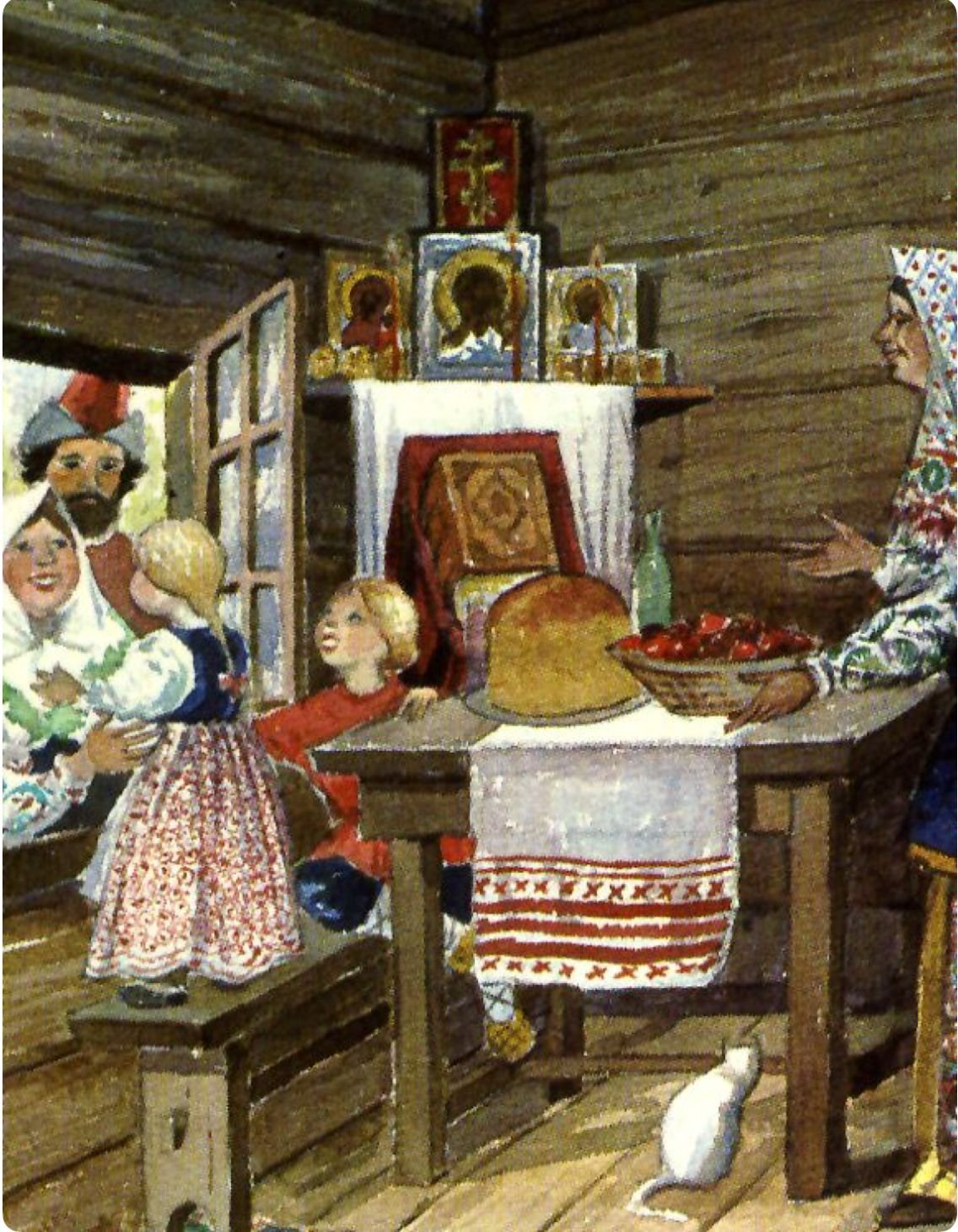 Картина русской избы