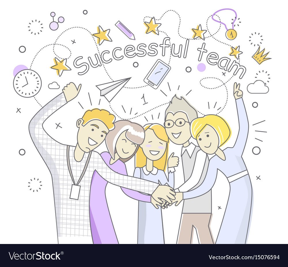 Сплоченная команда рисунок