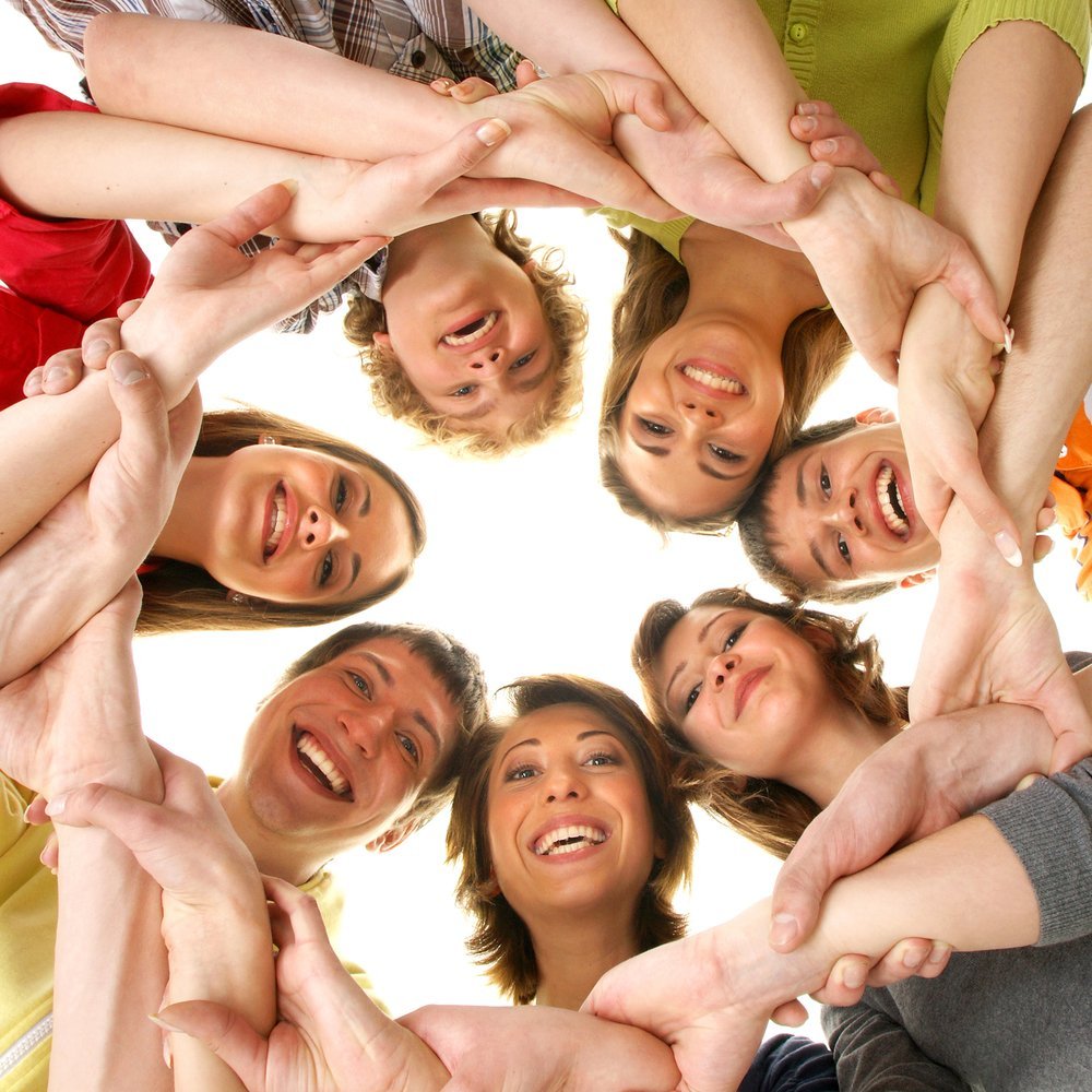 Человек радостный