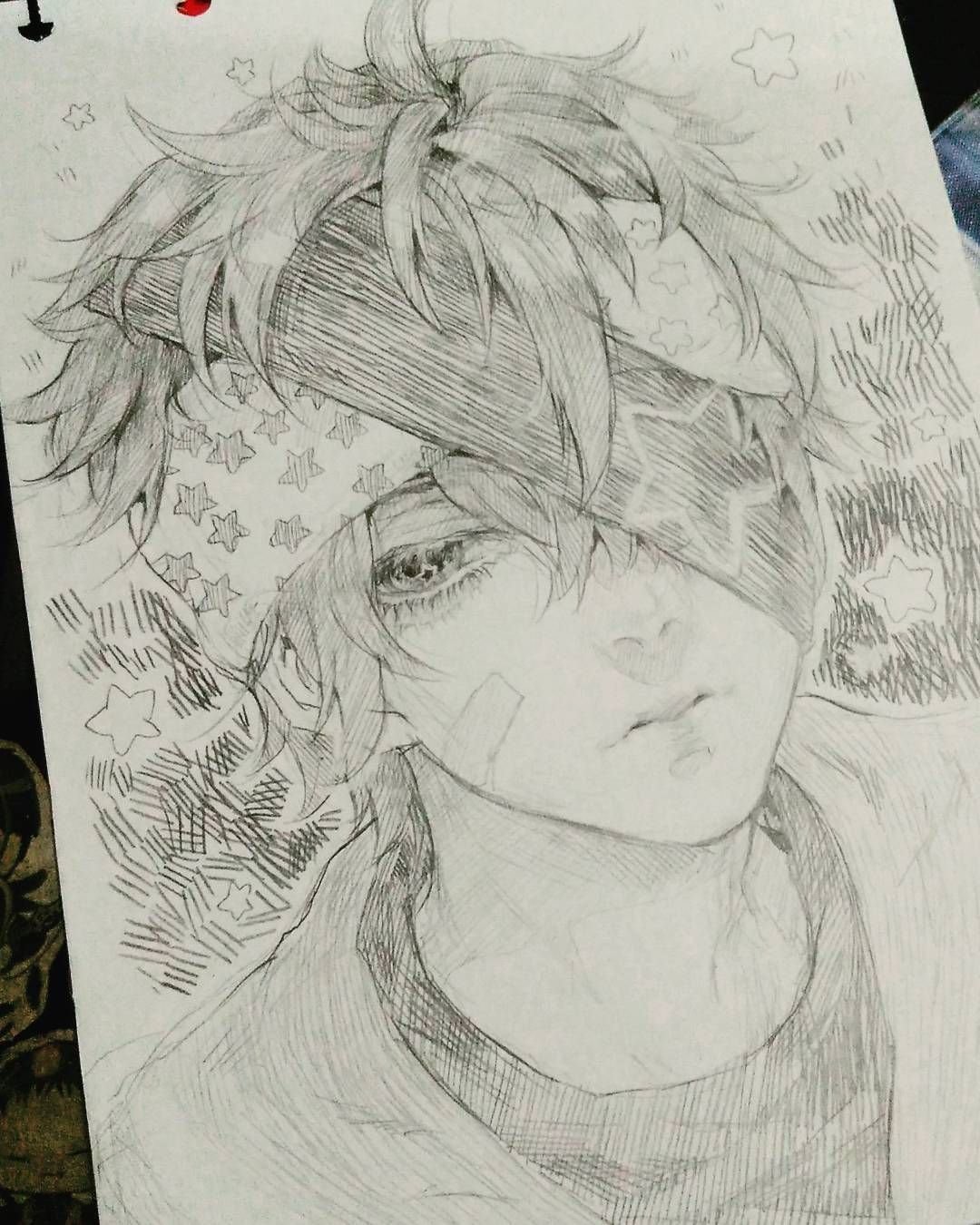 Нарисовать парня из аниме