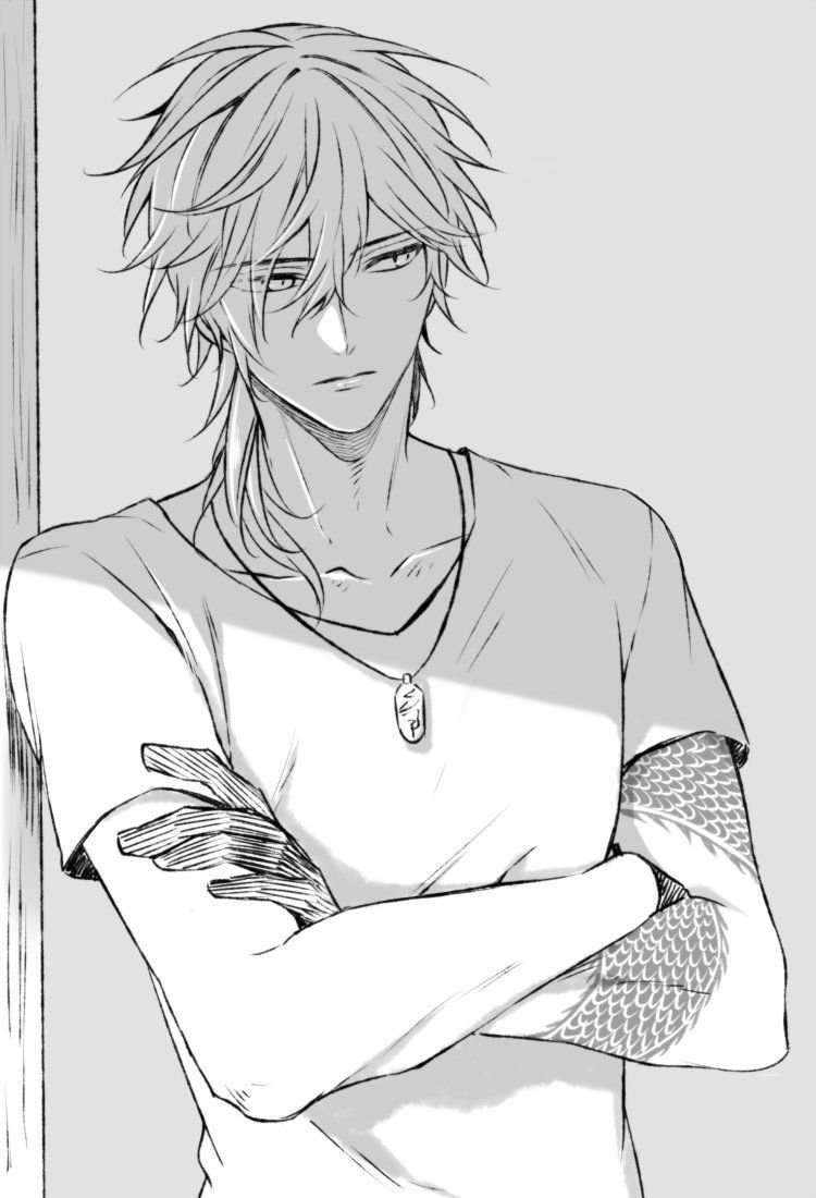 Парень рисунок