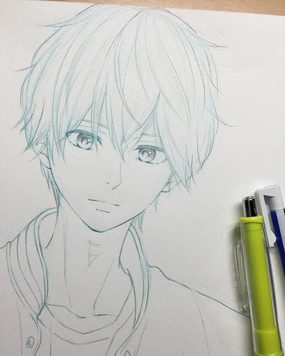 Скетчи мальчик в очках