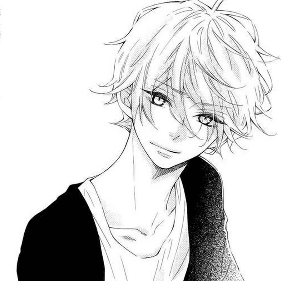 Парень рисунок