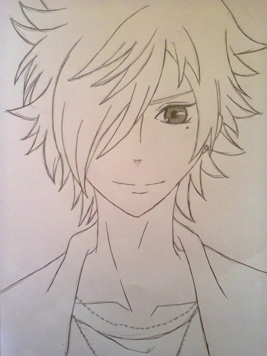 Аниме карандашом парни легко