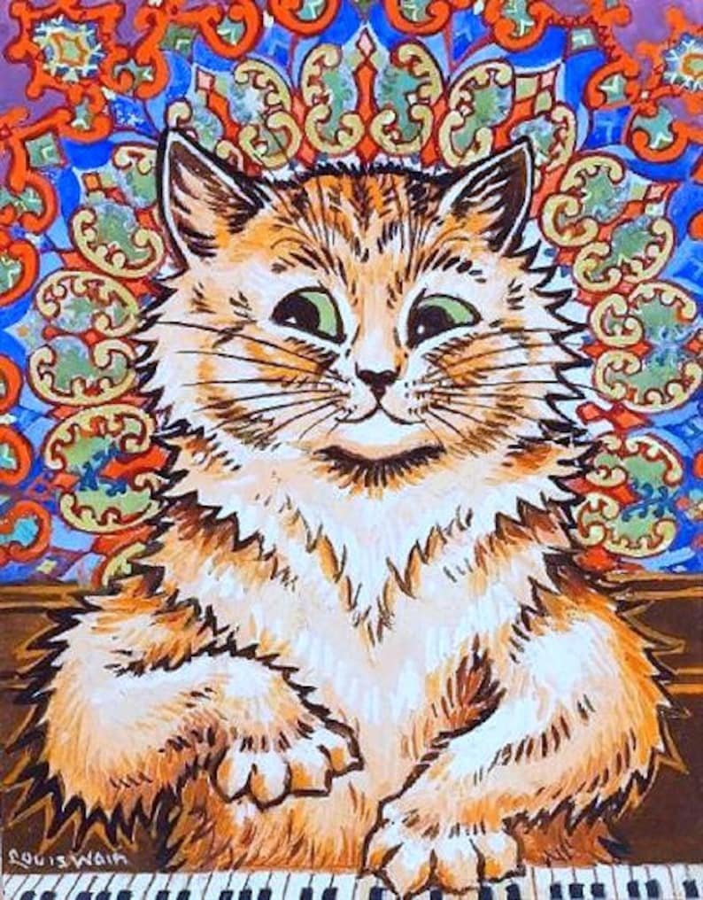 Художник Луис Уэйн шизофрения