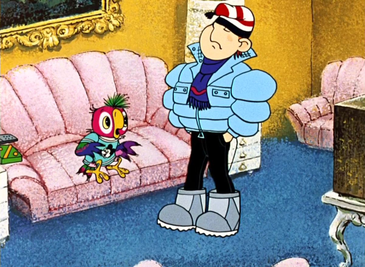 Кеша с наушниками