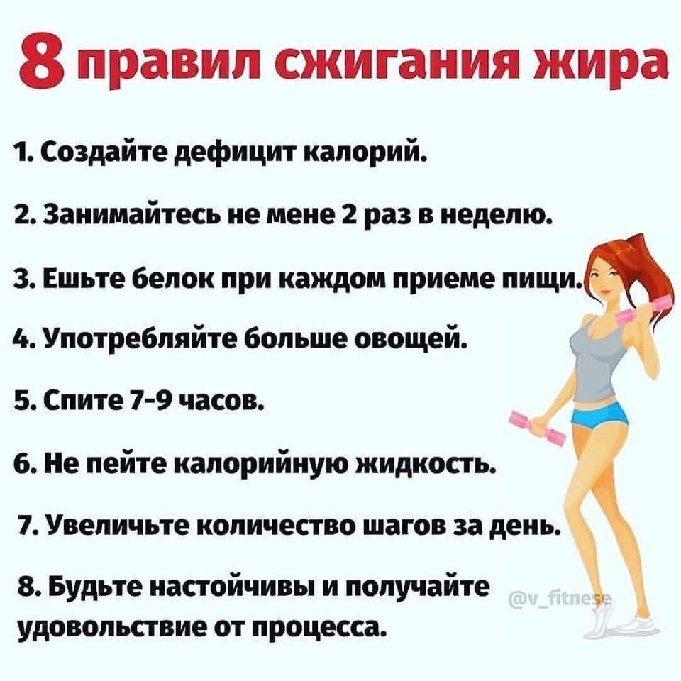 Памятка для худеющих