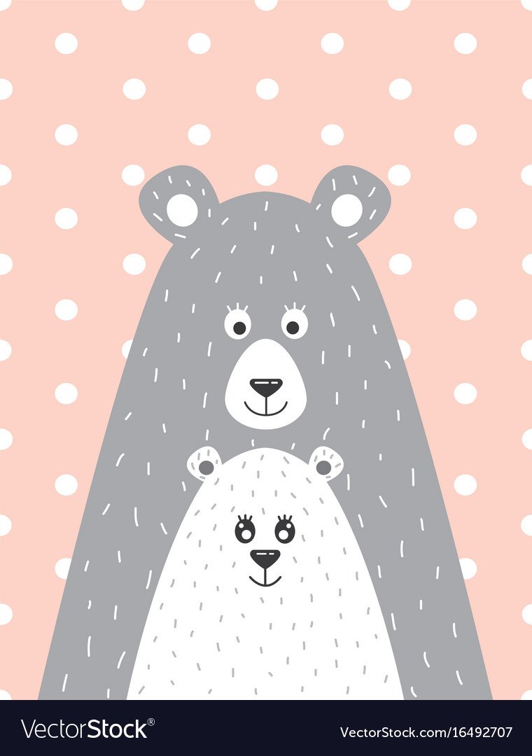 Гризли Панда и белый медведь