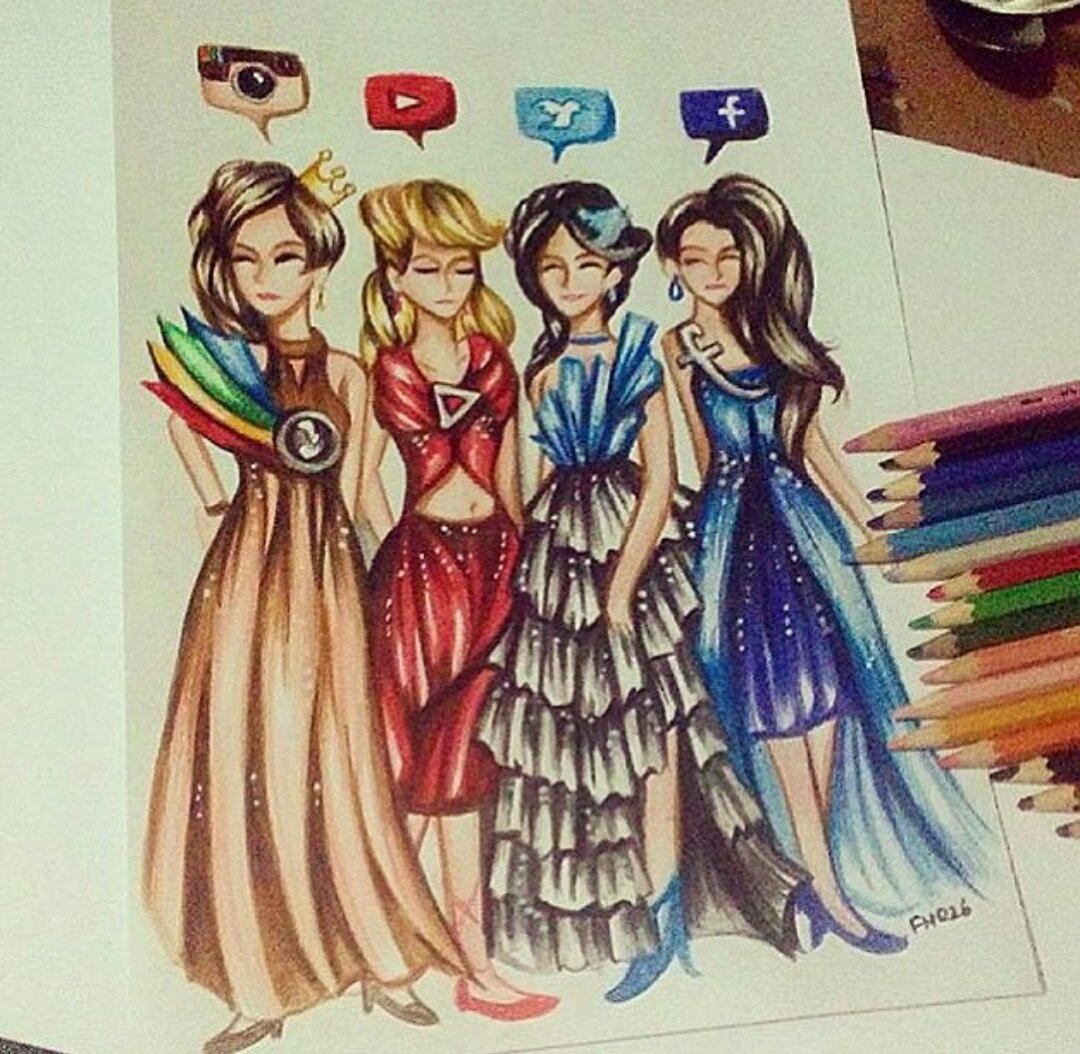 Полароиды рисунки