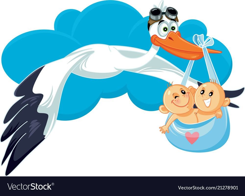 Аист с мешком