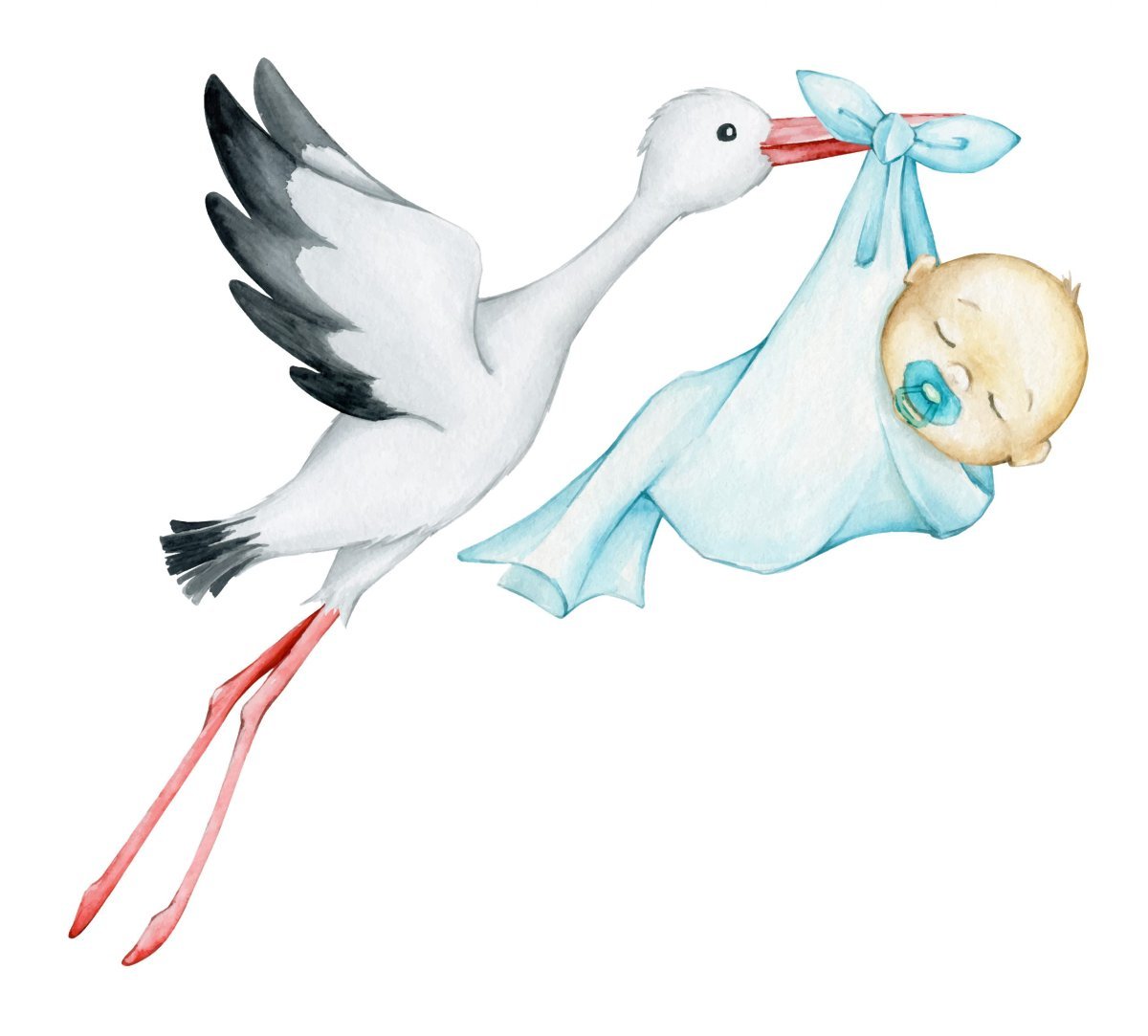 Аист с девочкой картинки