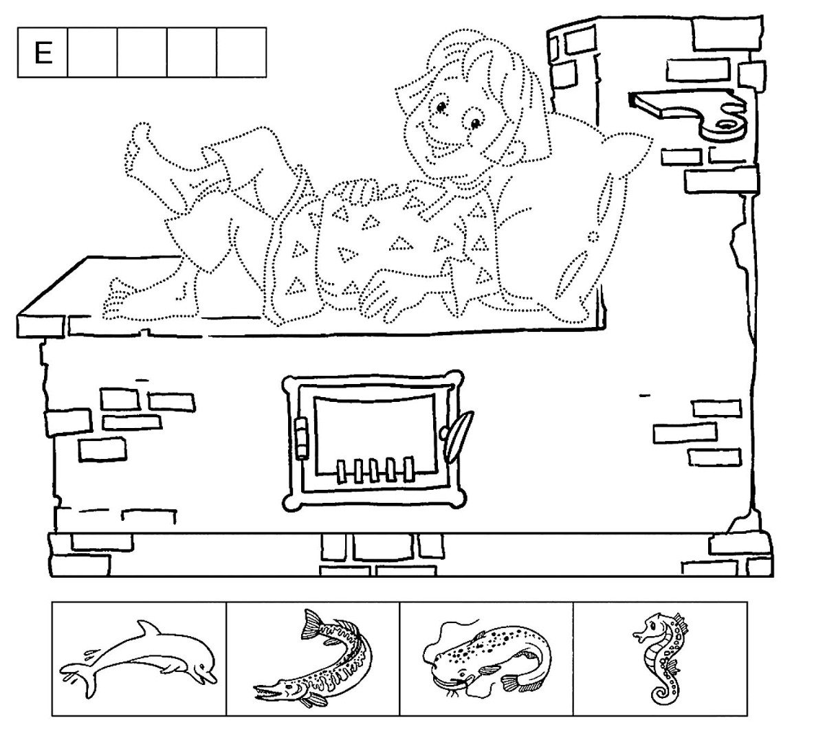 Печь карандашом