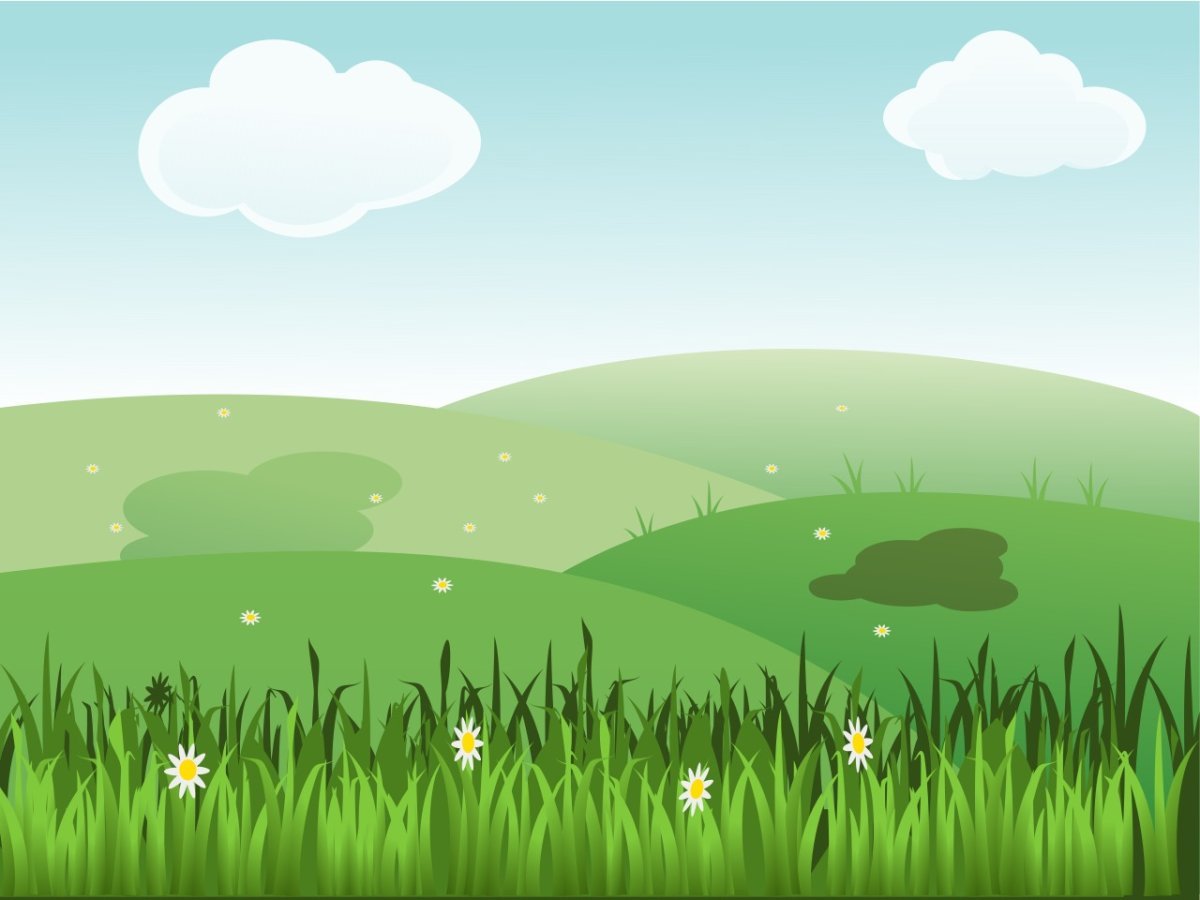 Нарисовать луг