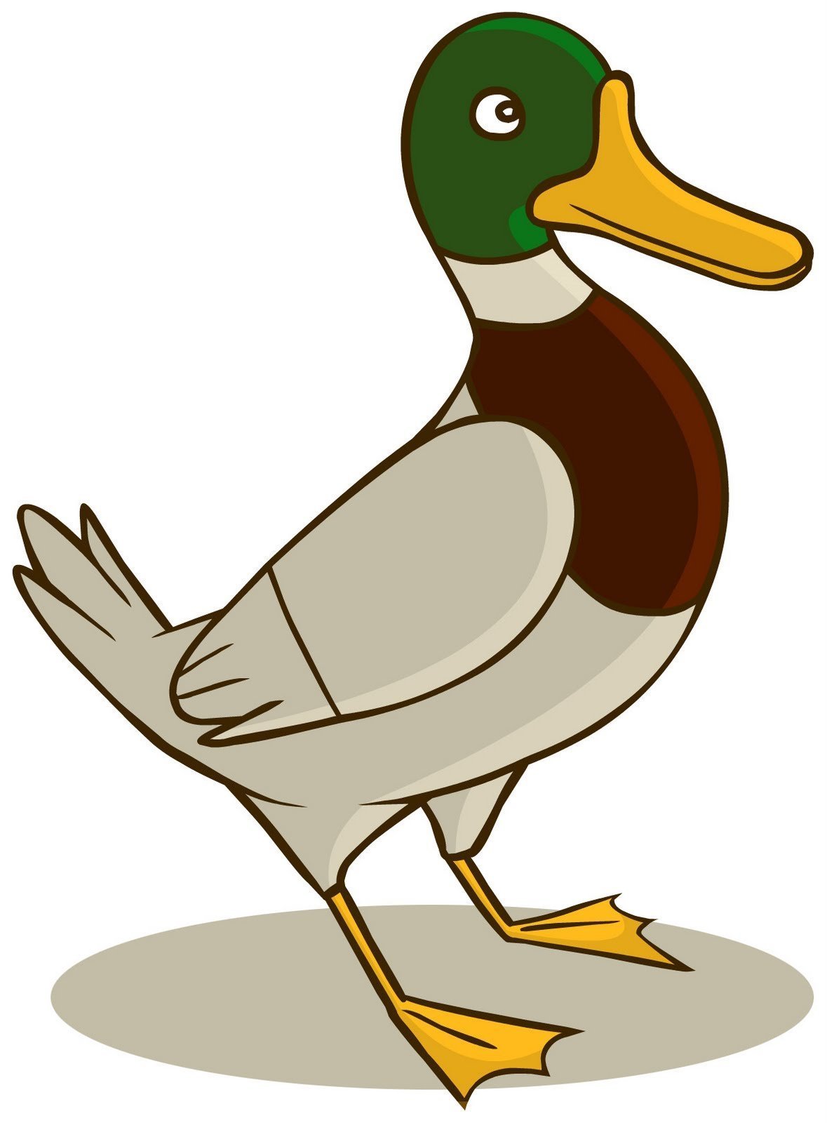 Утка нарисованная