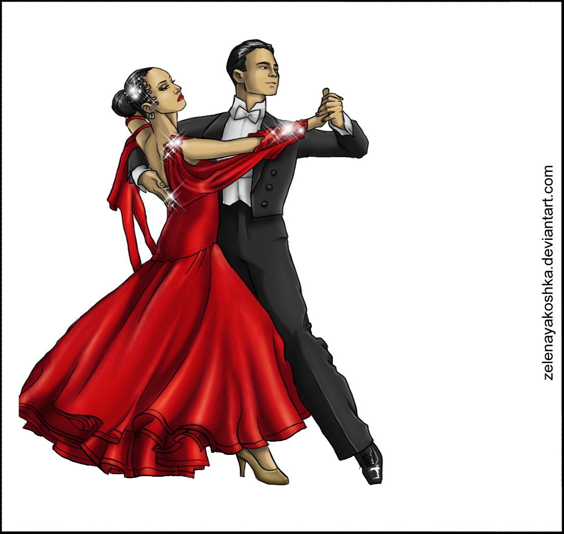 Пара танцует