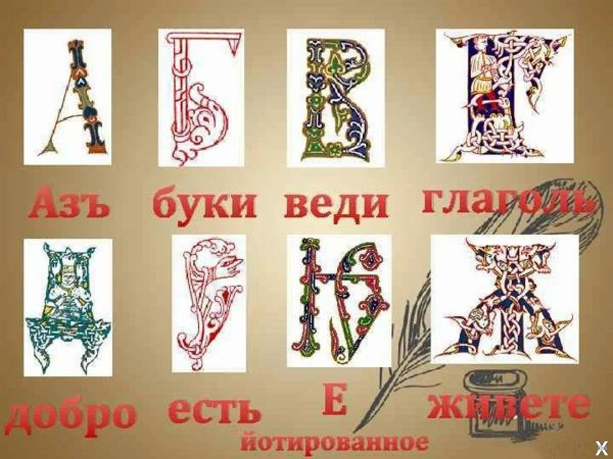 Буква х в старославянском алфавите