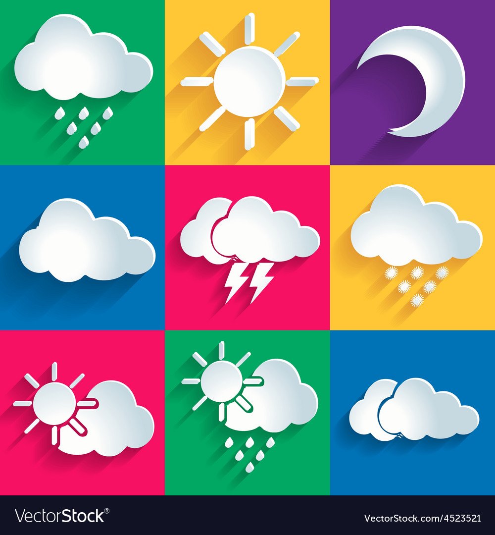 Значки погодных явлений