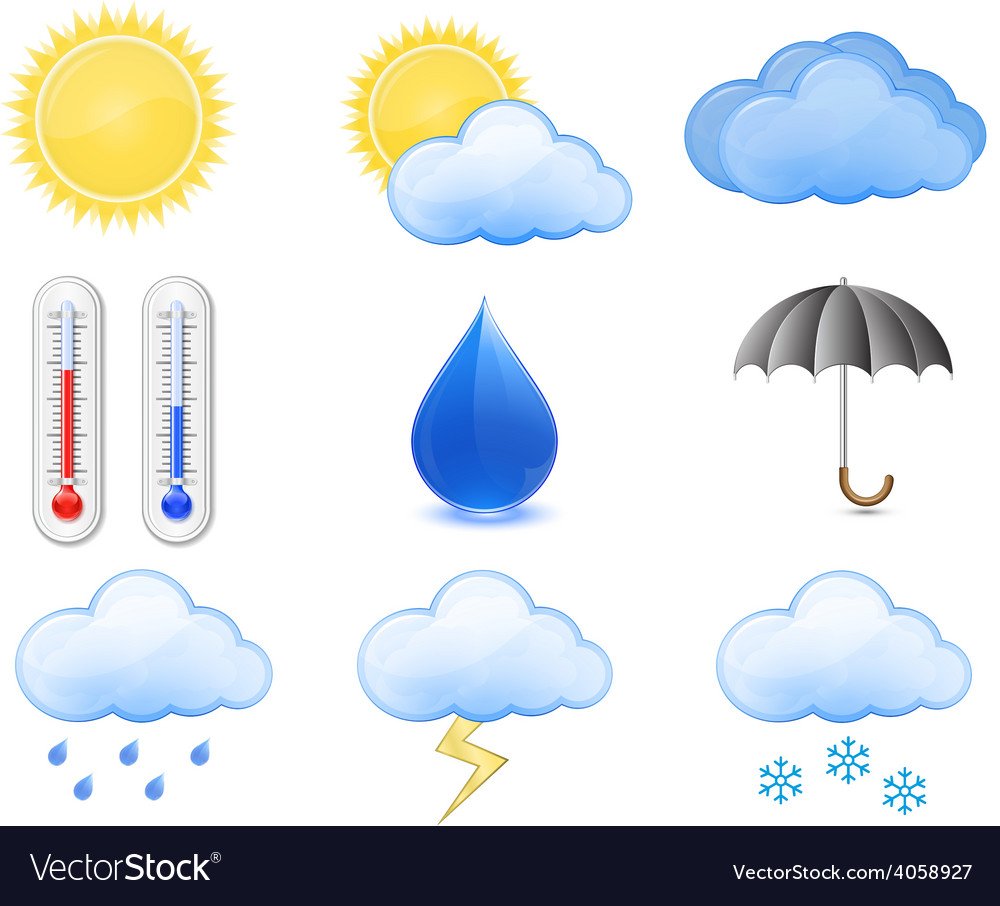 Погодные обозначения для детей