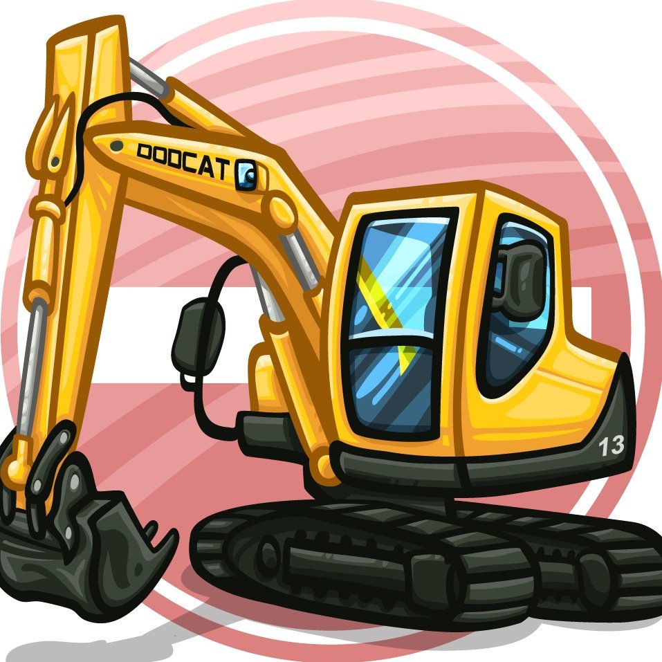 Экскаватор иллюстрация