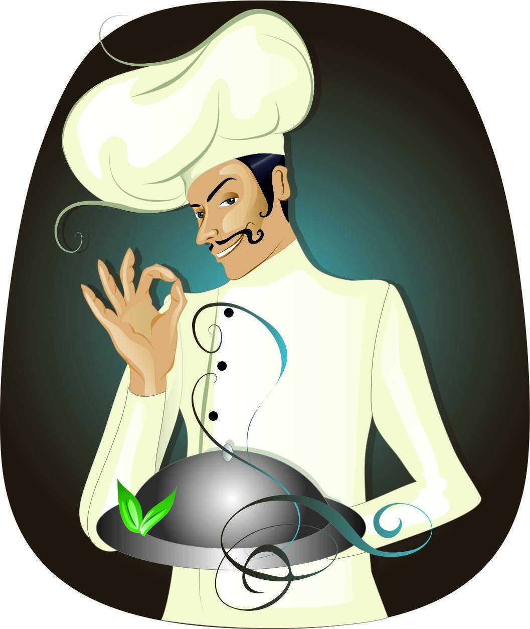 Гурман человек иллюстрация