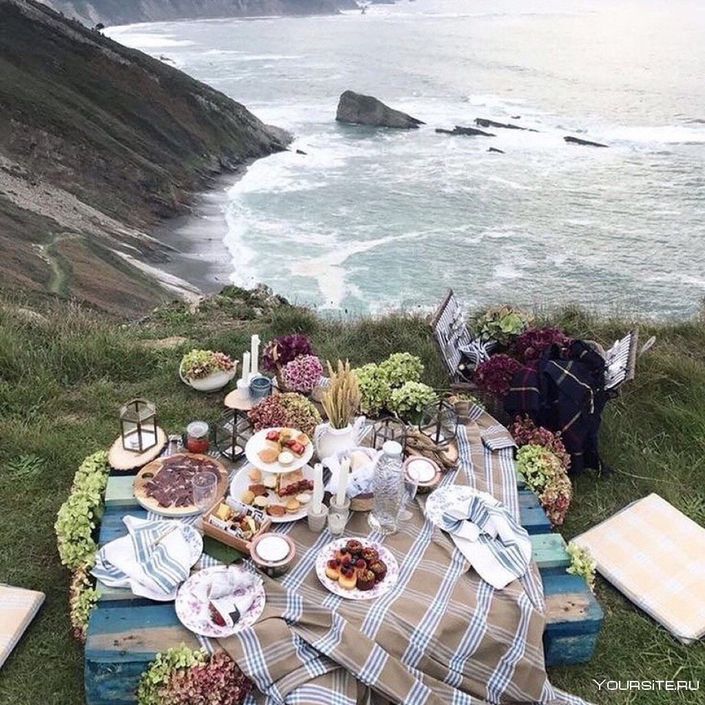 Море еда Эстетика