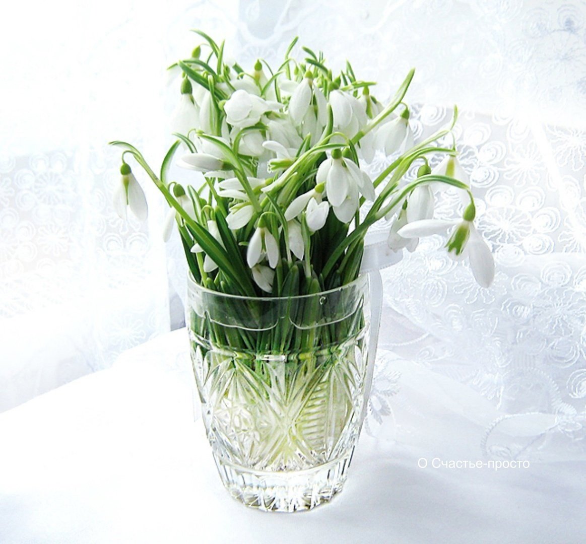 Подснежники букетик