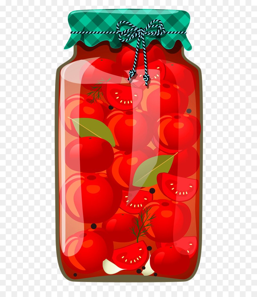 Рисование банки с овощами