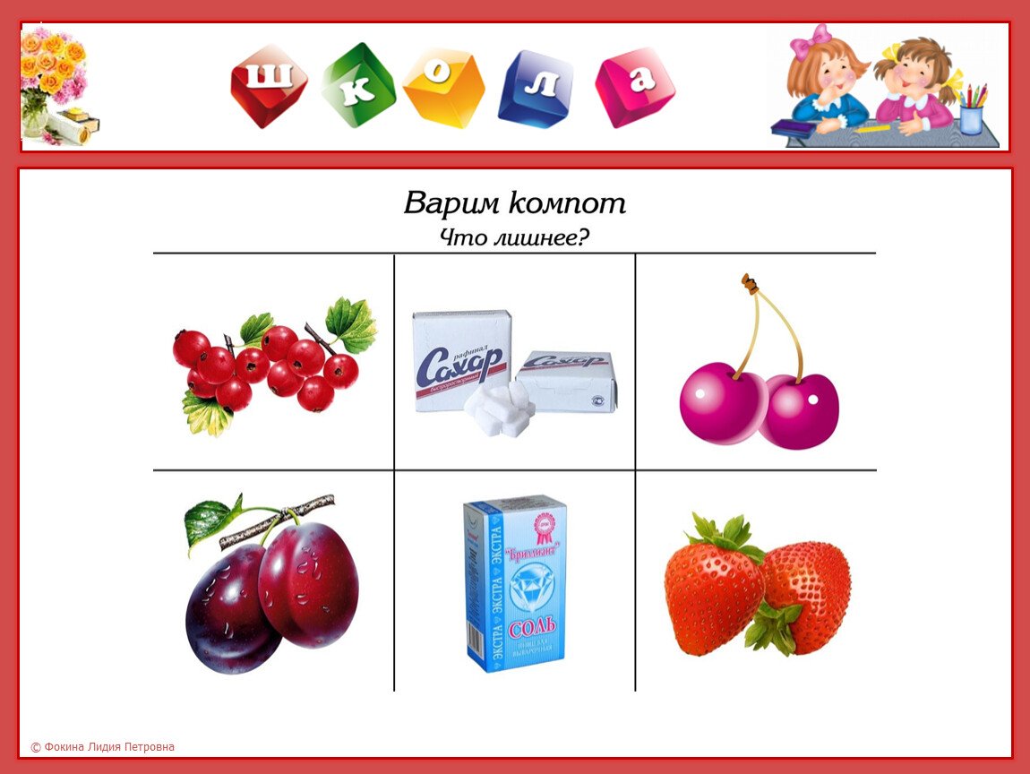 Дидактическая игра варим компот