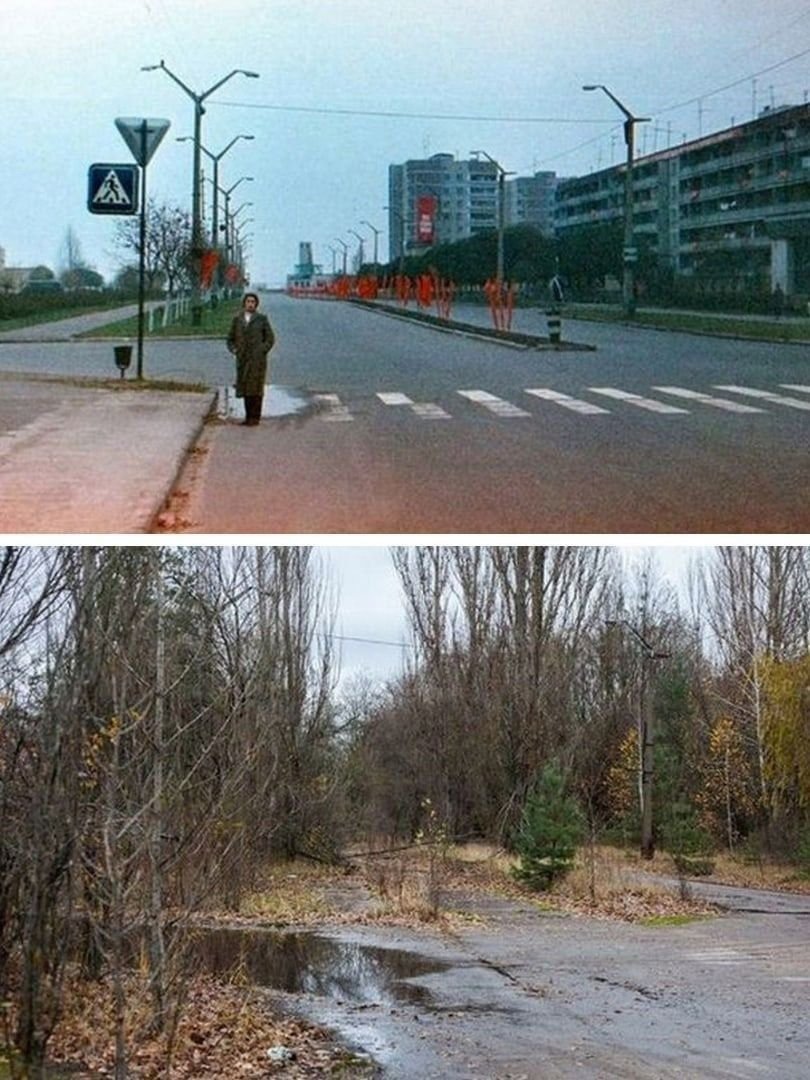 Чернобыль город Припять после аварии