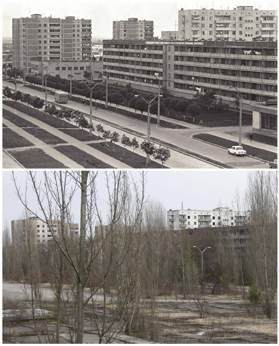 Чернобыль город Припять после аварии