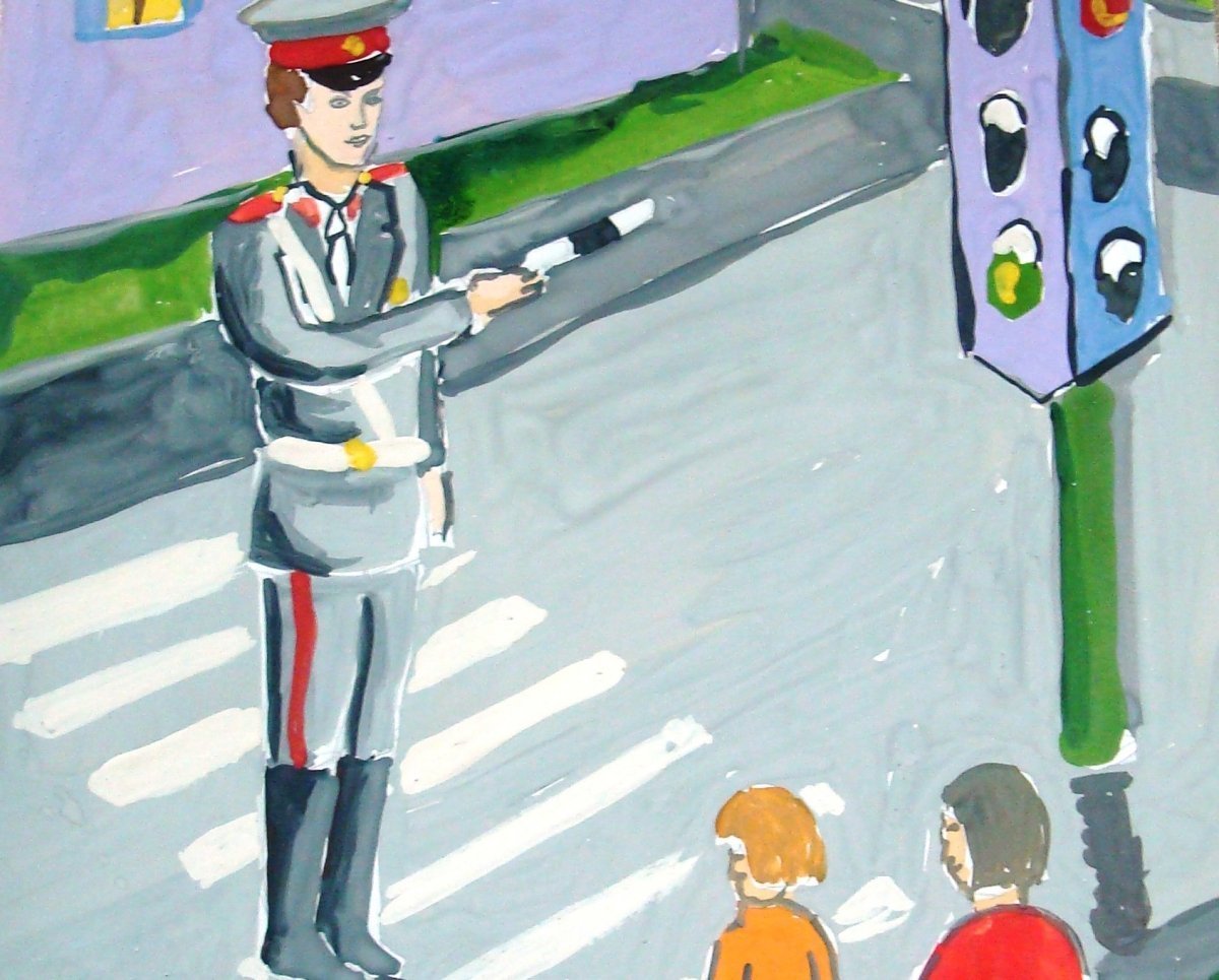 Шарж гаишник