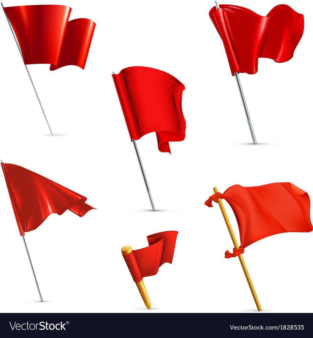 Красный флажок для детей