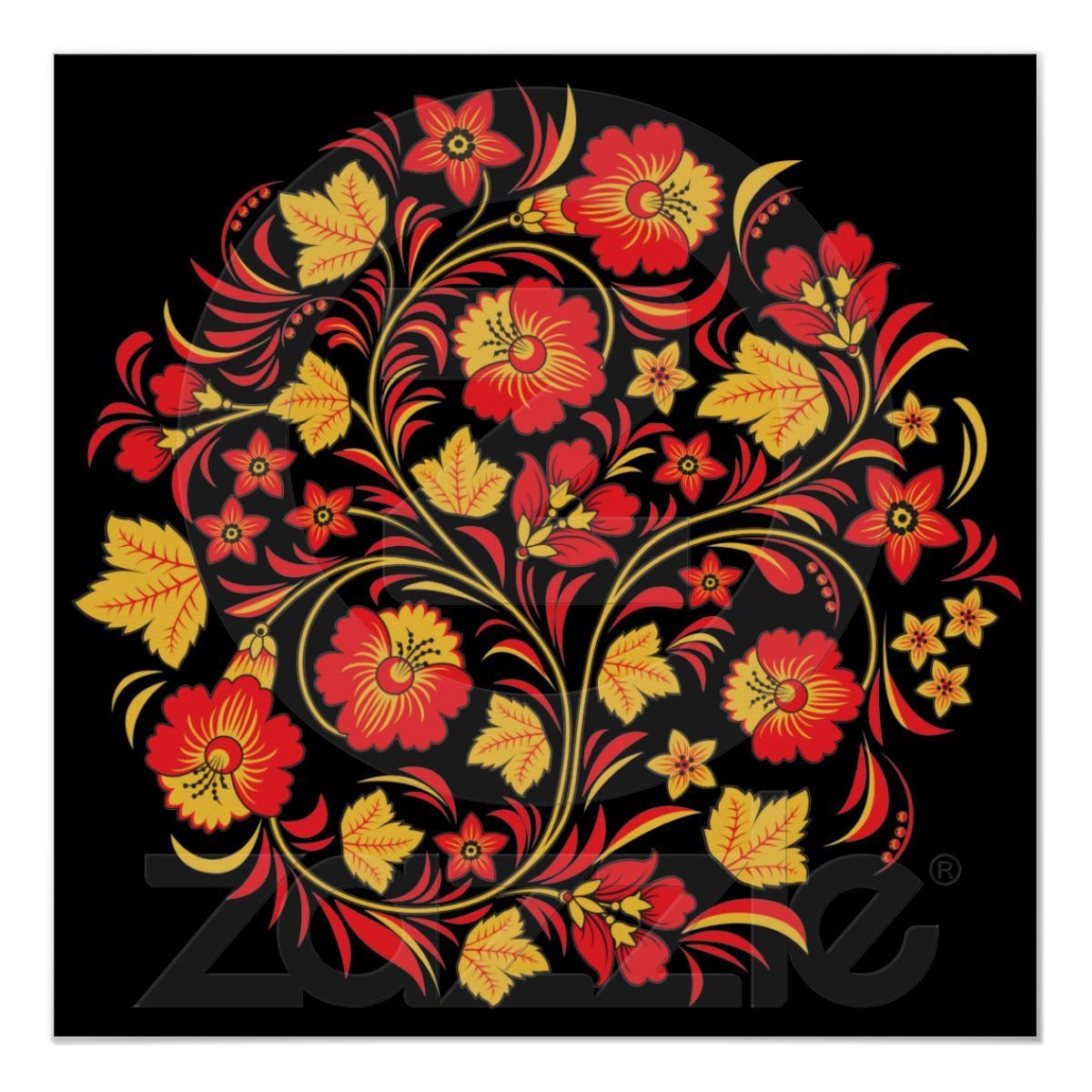 Russian Folk Art Khokhloma