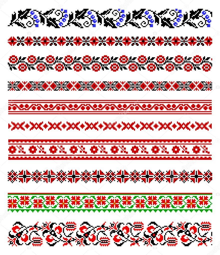 Украинские узоры и орнаменты