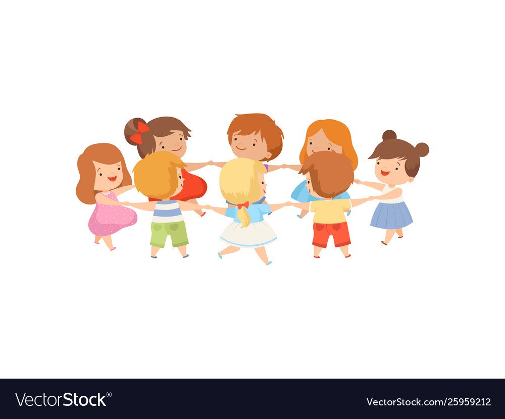 Дети стоят в кругу