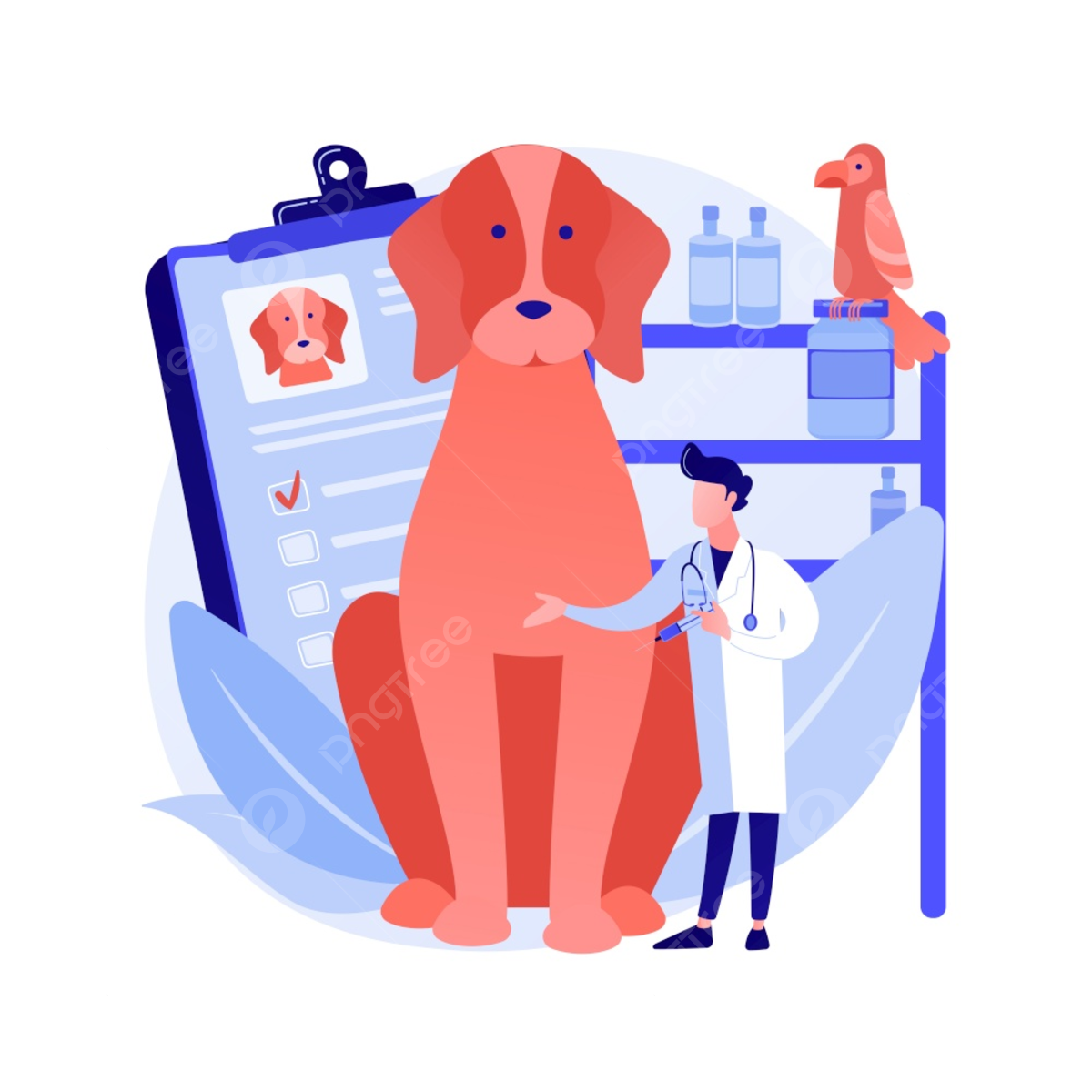 Ветеринарная концепция вектор