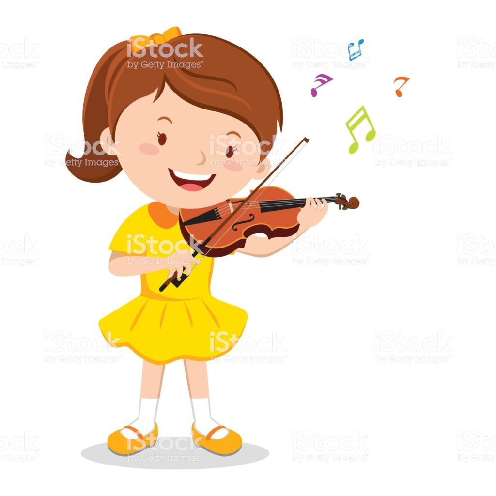 Игра на скрипке мультяшная