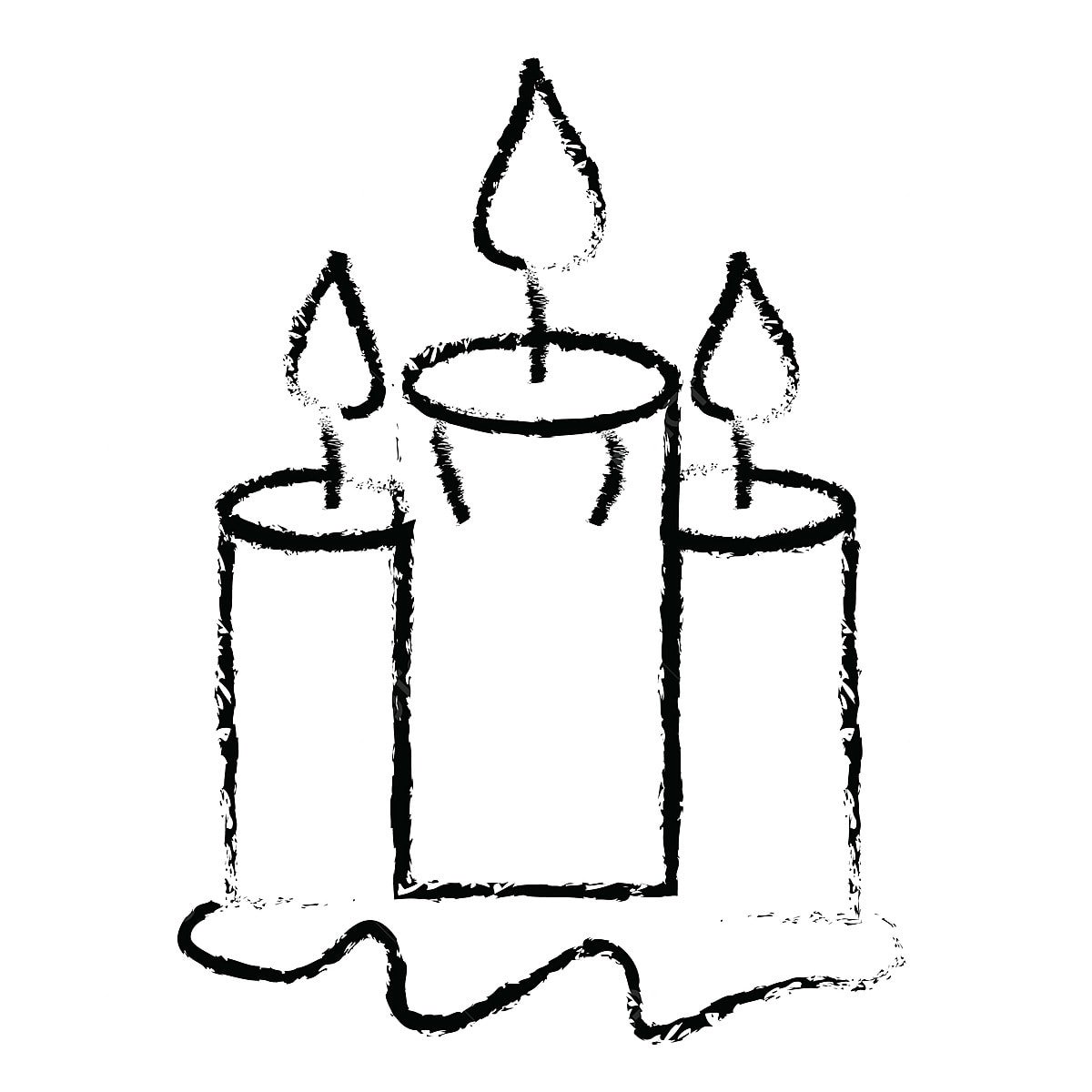 Торт со свечками рисунок