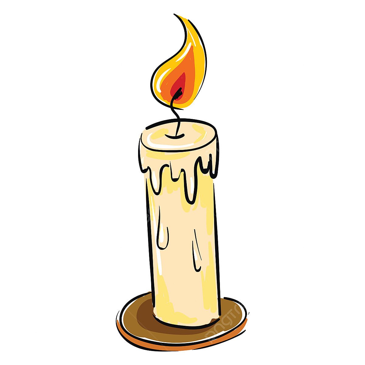 Мультяшные сгоревшие свечи