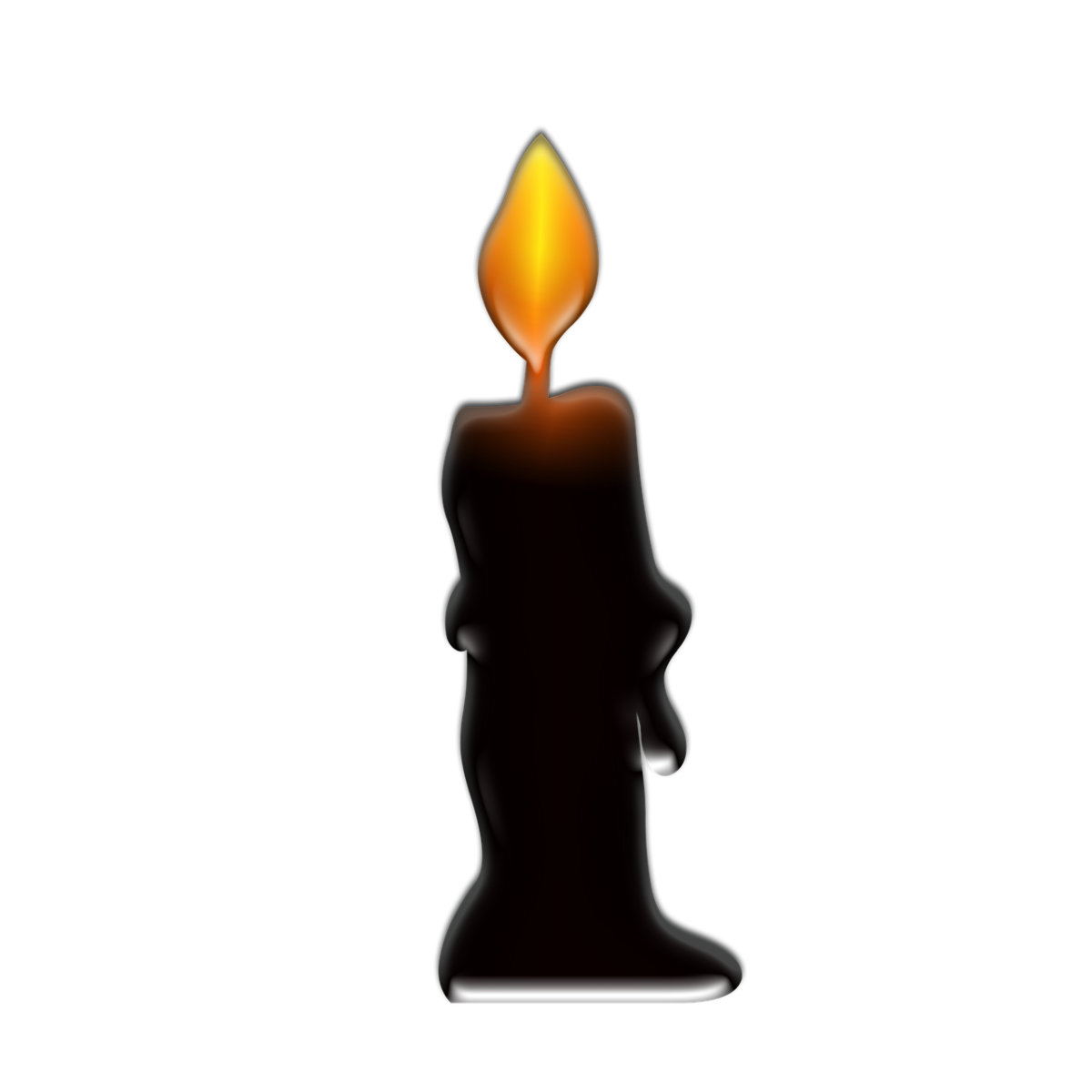 Свечка силуэт