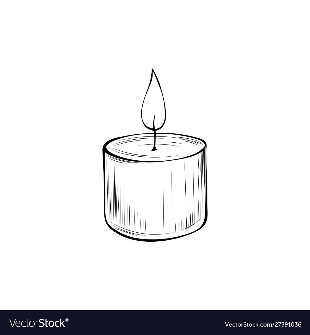 Церковная свеча вектор