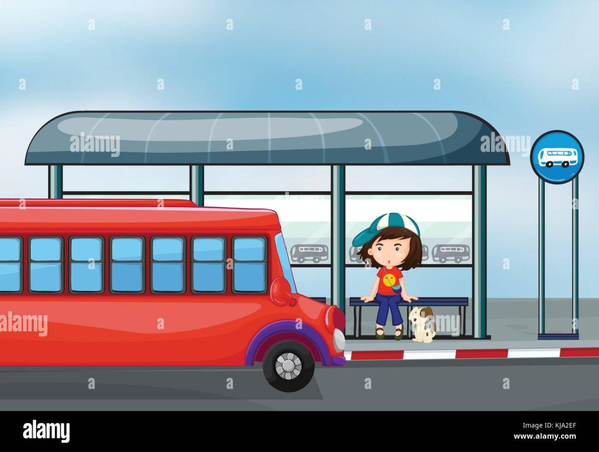 Пассажир в автобусе на прозрачном фоне