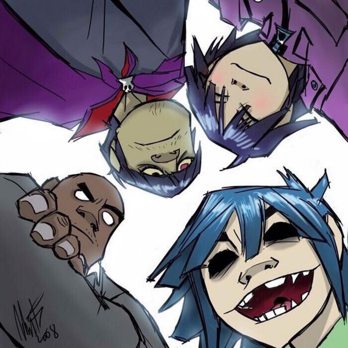 Группа Gorillaz 2d
