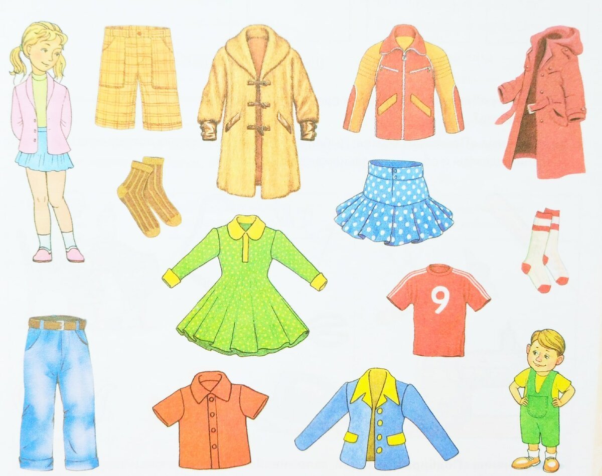 Части одежды для детей