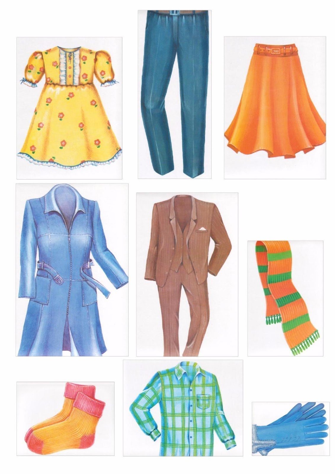 Обобщающие понятия одежда обувь