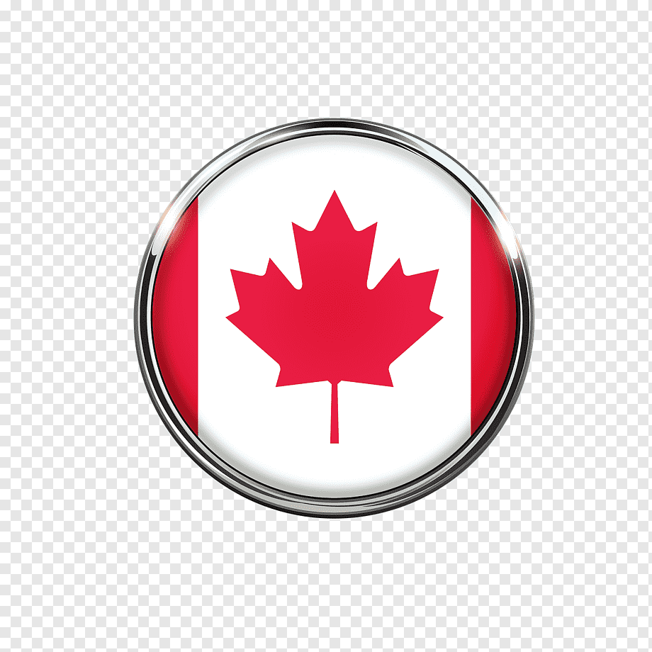 Сердце с канадским флагом