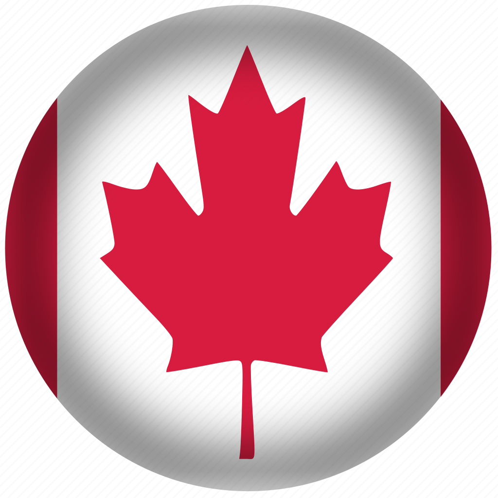 Флаг Канады в круге