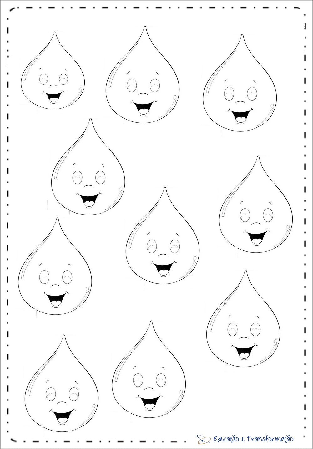 Рамка капелька для детского сада