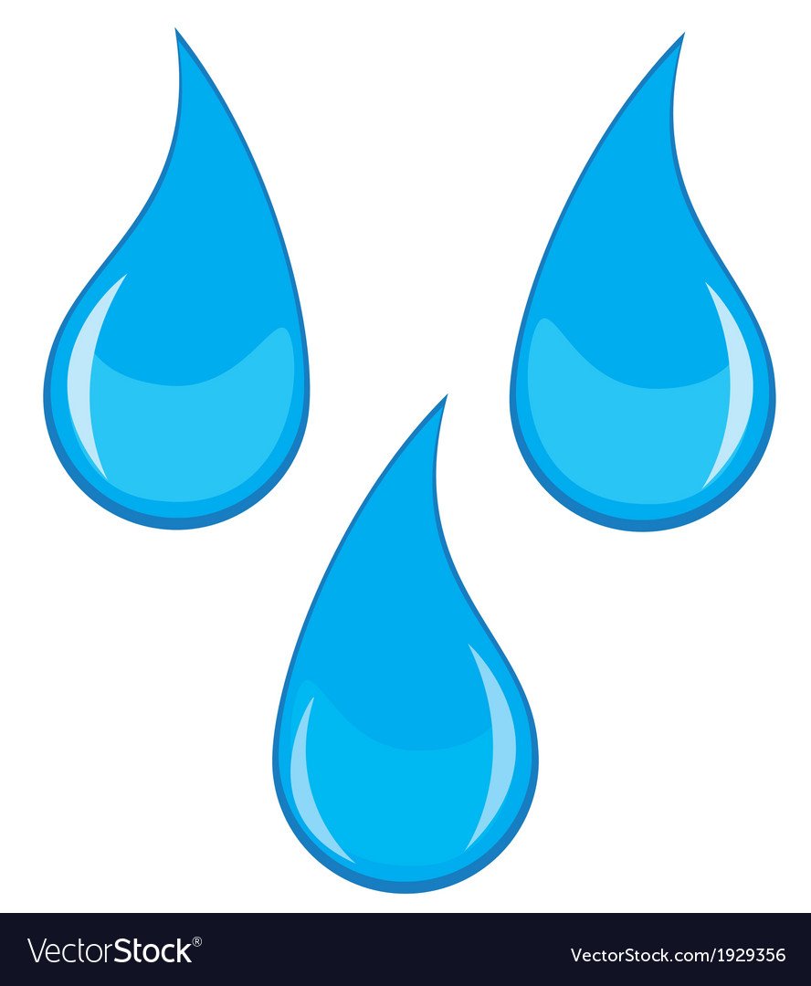 Капля контур